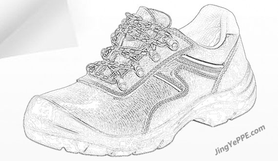 safety shoes sketch